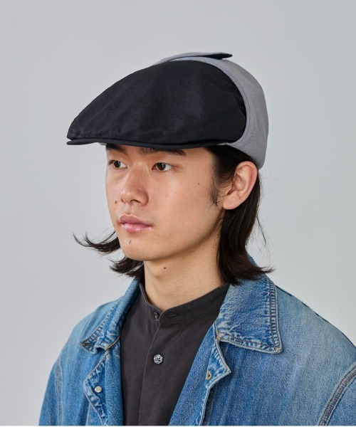 オーバーライド　キャスケット帽子ハンチング　ベレー帽　本革レザー override（オーバーライド） 帽子 ベレー帽 FLEECE LINED HUNTING