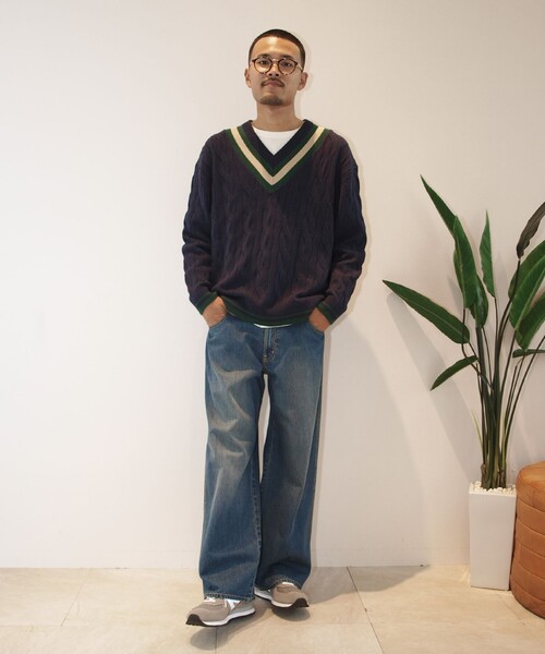 J.PRESS YORK STREET セーター ニット 「UNISEX」チルデンVネック