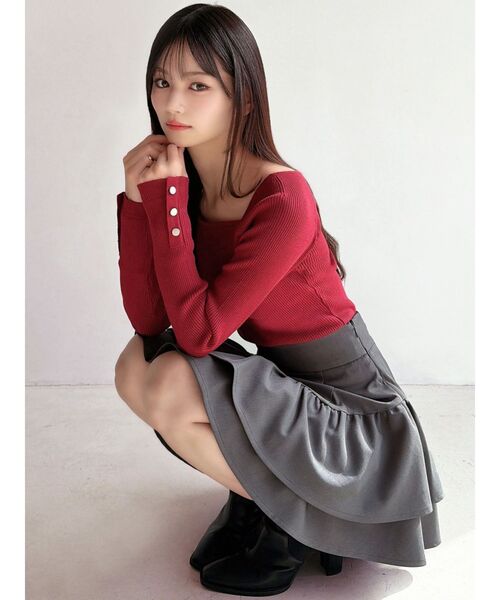 RESEXXY（リゼクシー） スカート ラッフルボリュームミニスカート