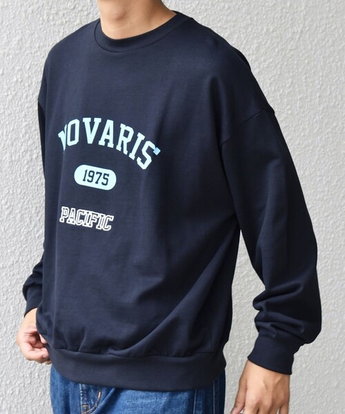 SHIPS any トレーナー スウェット any: city カレッジライク プリント