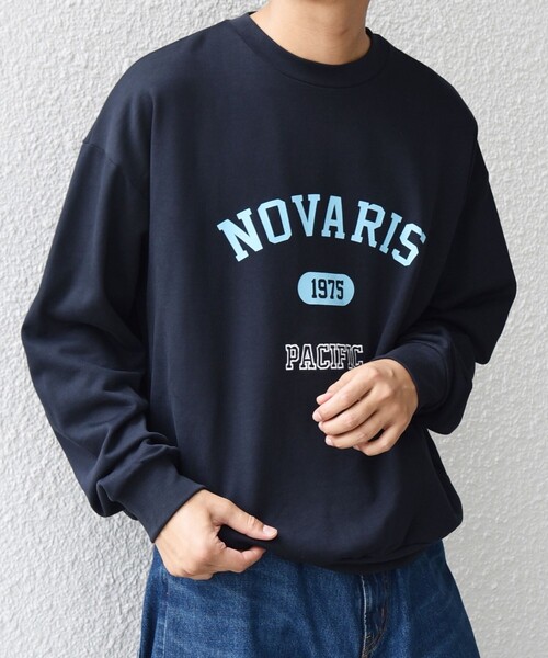 SHIPS any トレーナー スウェット any: city カレッジライク プリント