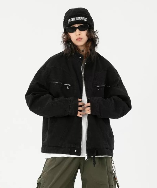 ALMO レザージャケット ライダース 「LAMPOON」デニムシングル