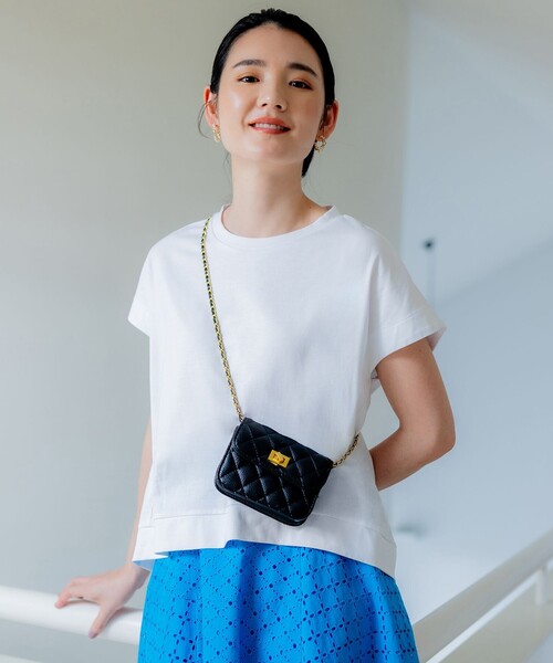 「組曲」 半袖Tシャツ 2 ピンク レディース_画像5