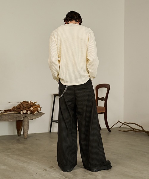 Forte tシャツ Thermal Texture Henley Top/サーマルテクッスチャー