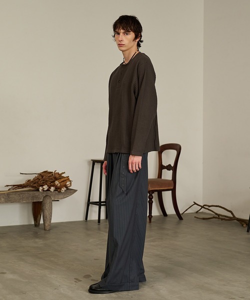 Forte tシャツ Thermal Texture Henley Top/サーマルテクッスチャー