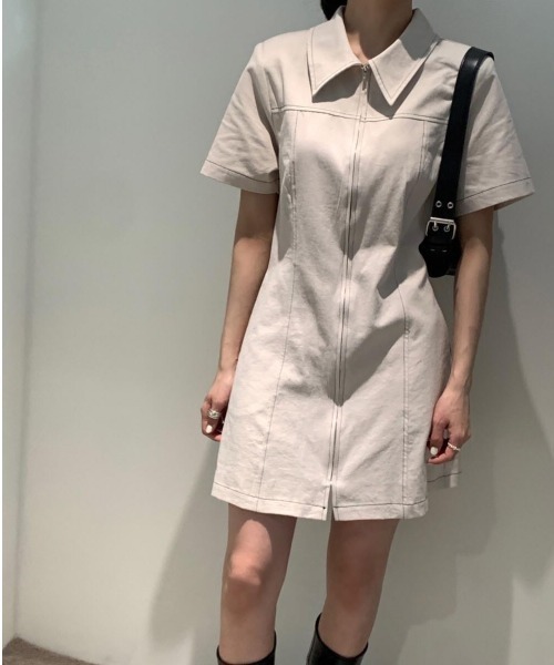 「VIBGYOR」 「burlesque」半袖ワンピース FREE ブラック レディース_画像9