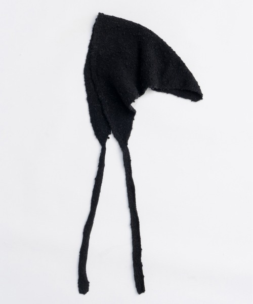 メゾンスペシャル　超大判マフラー　ブラック　ベージュ　カシミヤ MAISON SPECIAL（メゾンスペシャル） ストール マフラー Slub Knit