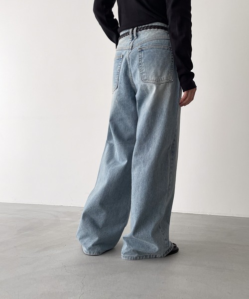 CANAL JEAN（キャナルジーン） 「el mar」加工デニムパンツ SMALL