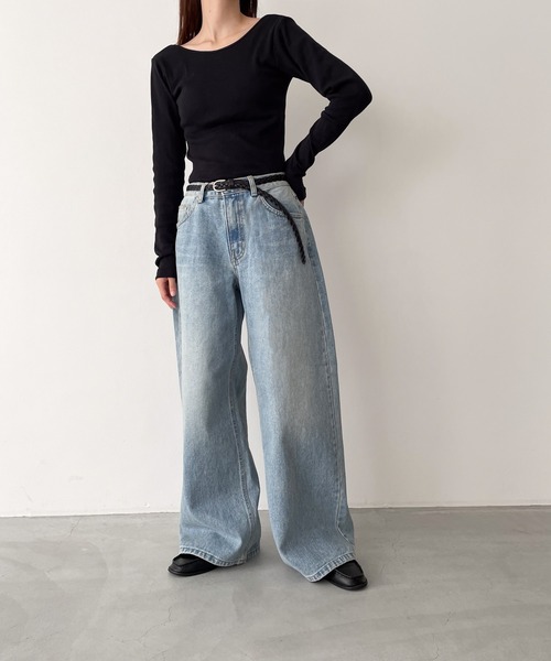 CANAL JEAN 今季カーブデニムパンツ　 エルマールM バレルライトブルー CANAL JEAN 今季カーブデニムパンツ エルマールM バレルライトブルー