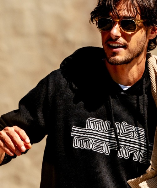 セーター ニット muta MARINE/ムータ マリン/別注 MUTA MARINE KNIT PARKA メンズ レディース_5