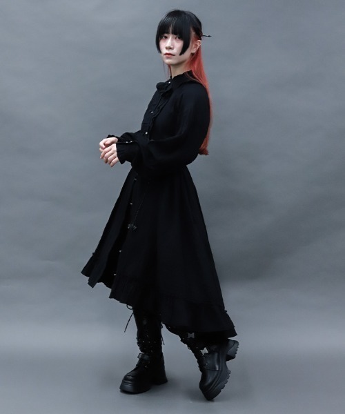 NIBBLE POISON（ニブルポイズン） ワンピース ガーゼフリルシャツ