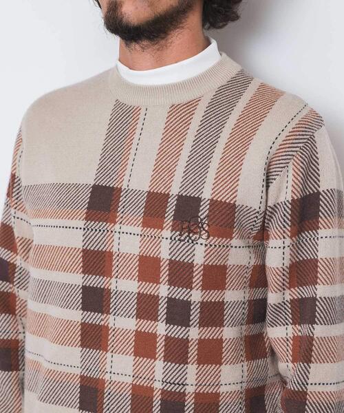 URBAN RESEARCH Sonny Label セーター ニット OOPS ビッグチェック