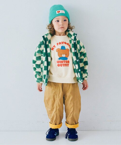 パンツ 「ジュニア対応」ぬくぬくなのにかっこいい裏フリースのワイドパンツ キッズ 子供服 男の子 女の子 | p.premier | 16