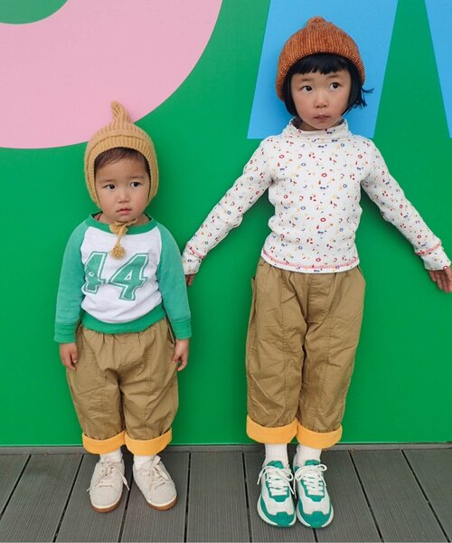 パンツ 「ジュニア対応」ぬくぬくなのにかっこいい裏フリースのワイドパンツ キッズ 子供服 男の子 女の子 | p.premier | 06