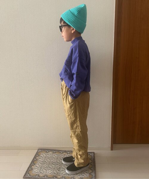 パンツ 「ジュニア対応」ぬくぬくなのにかっこいい裏フリースのワイドパンツ キッズ 子供服 男の子 女の子 | p.premier | 07