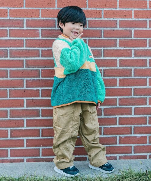 パンツ 「ジュニア対応」ぬくぬくなのにかっこいい裏フリースのワイドパンツ キッズ 子供服 男の子 女の子 | p.premier | 08