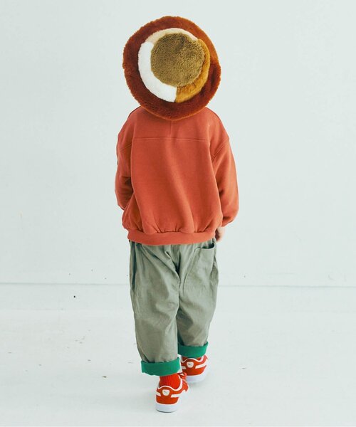 パンツ 「ジュニア対応」ぬくぬくなのにかっこいい裏フリースのワイドパンツ キッズ 子供服 男の子 女の子 | p.premier | 10
