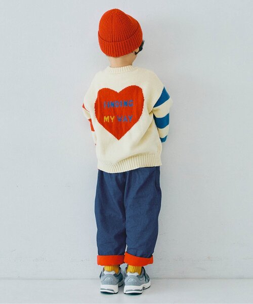 パンツ 「ジュニア対応」ぬくぬくなのにかっこいい裏フリースのワイドパンツ キッズ 子供服 男の子 女の子 | p.premier | 12