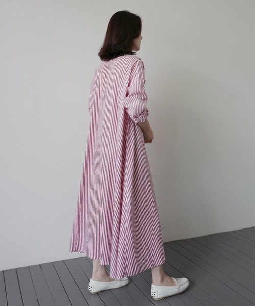 「MAISON DE THERESE」 長袖ワンピース M ブルー レディース_画像5