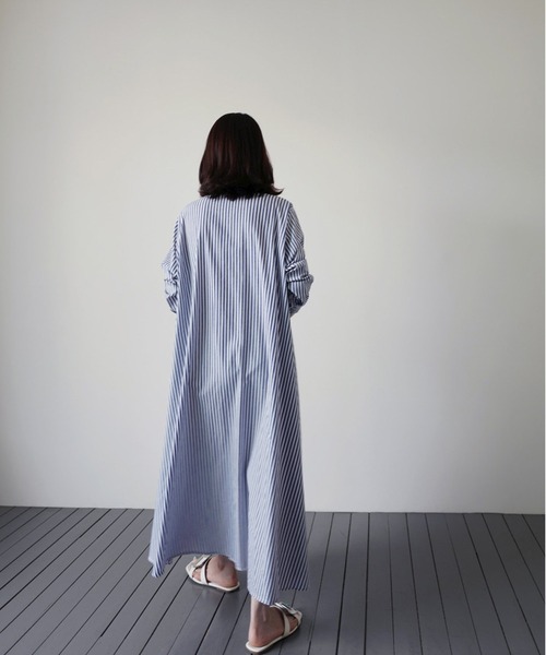 「MAISON DE THERESE」 長袖ワンピース M ブルー レディース_画像6