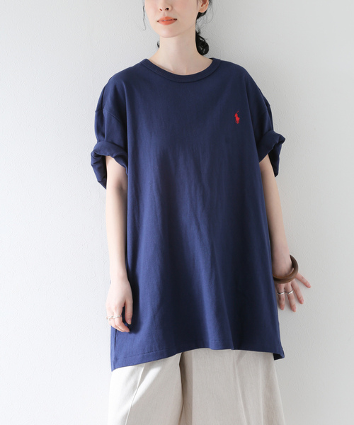 「SLOBE IENA」 半袖Tシャツ X-LARGE ネイビー レディースの画像