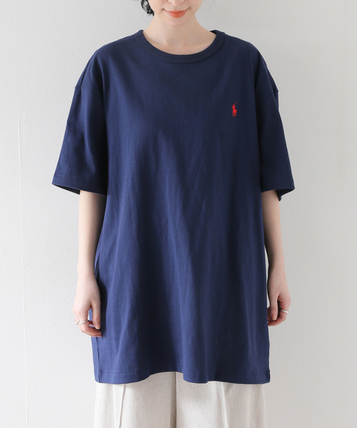 「SLOBE IENA」 半袖Tシャツ X-LARGE ネイビー レディースの画像