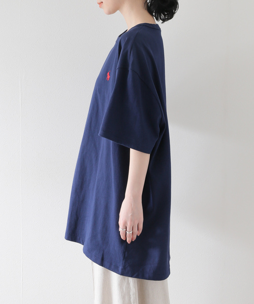 「SLOBE IENA」 半袖Tシャツ X-LARGE ネイビー レディースの画像