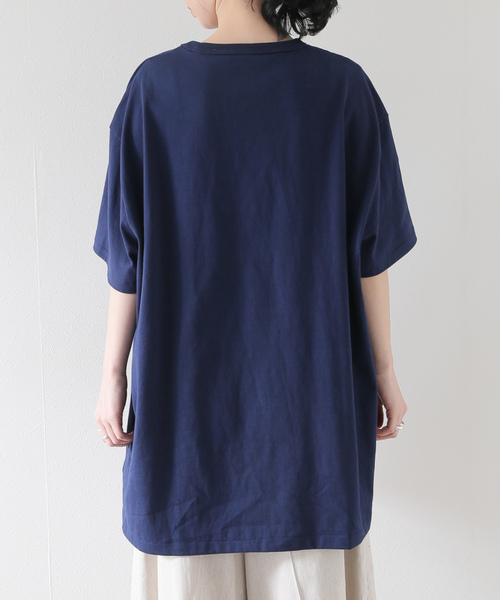 「SLOBE IENA」 半袖Tシャツ X-LARGE ネイビー レディースの画像