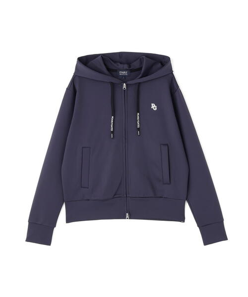 【未使用タグ付】パーリーゲイツ　ストレッチ起毛　コラージュ柄　フルジップフーディ 裏毛ストレッチロゴジャガードフルジップフーディジャケット | PEARLY