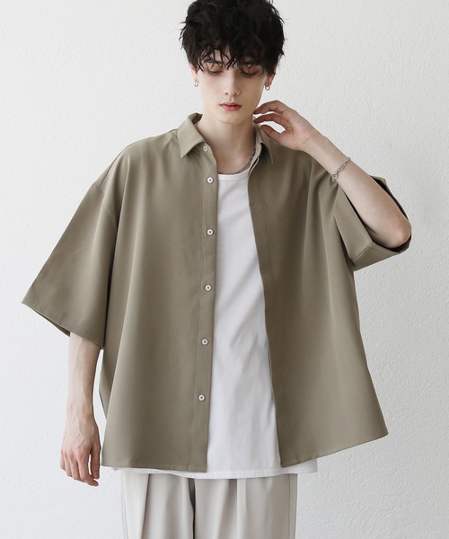 「LILL」 半袖シャツ X-LARGE ベージュ メンズ_画像5
