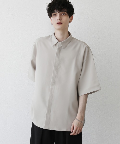 「LILL」 半袖シャツ X-LARGE ベージュ メンズ_画像6