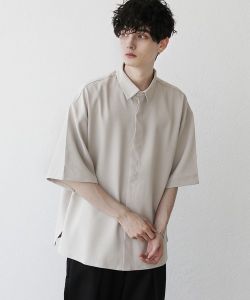 「LILL」 半袖シャツ X-LARGE ベージュ メンズ_画像9