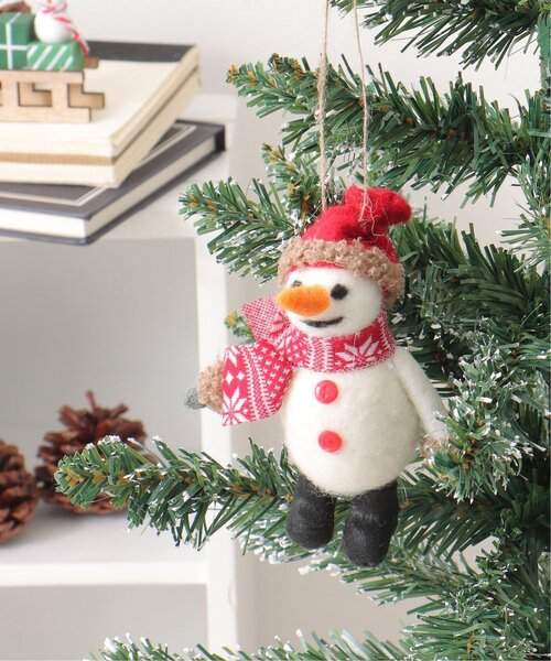 スノーマンのクリスマス装飾 LBC（エルビーシー） インテリア フェルトスノーマンオーナメント