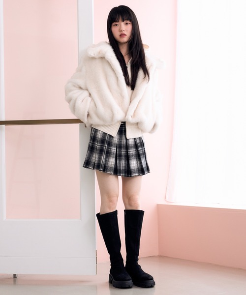 Heather（ヘザー） ニット セーター ファーフードニット 627013