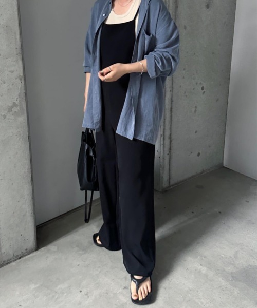 「evernavy」 オールインワン M ネイビー レディース_画像9