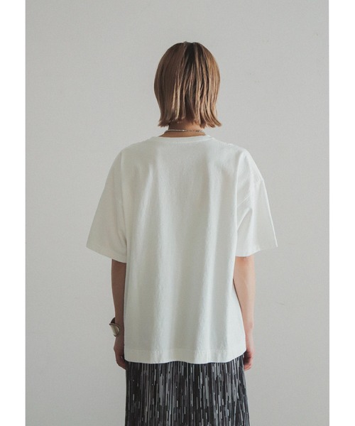 「FIL DE FER」 半袖Tシャツ FREE ホワイト×ブルー レディース_画像5