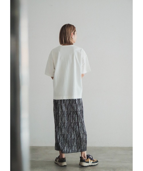「FIL DE FER」 半袖Tシャツ FREE ホワイト×ブルー レディース_画像6