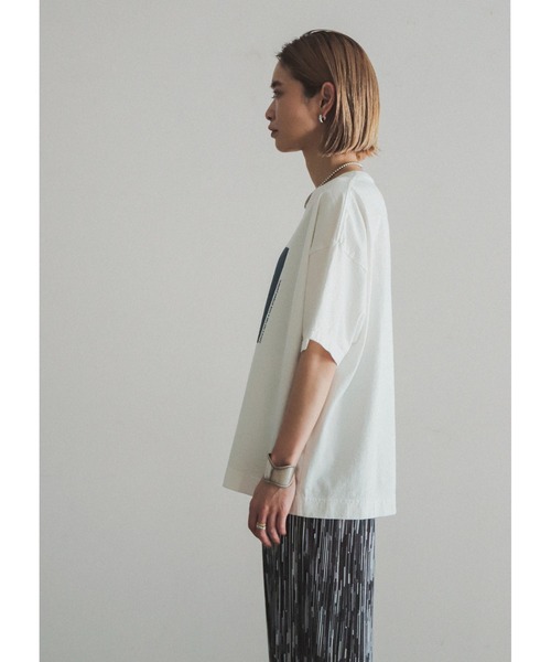 「FIL DE FER」 半袖Tシャツ FREE ホワイト×ブルー レディース_画像7