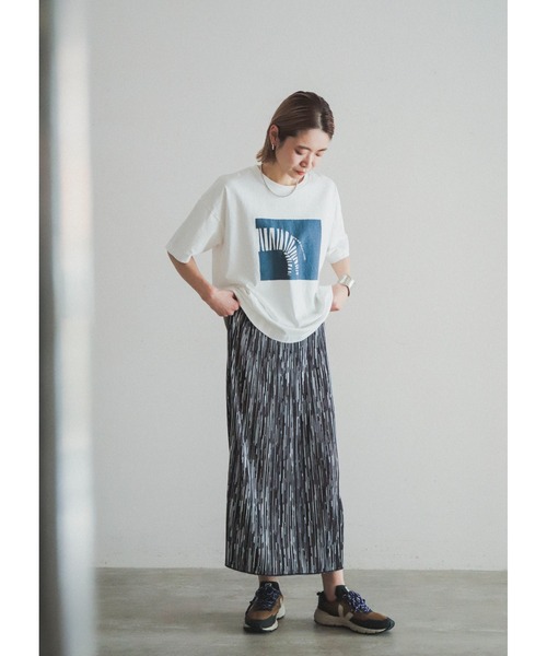 「FIL DE FER」 半袖Tシャツ FREE ホワイト×ブルー レディース_画像9