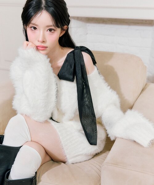 OLIVE des OLIVE（オリーブデオリーブ） ワンピース フワフワケーブル