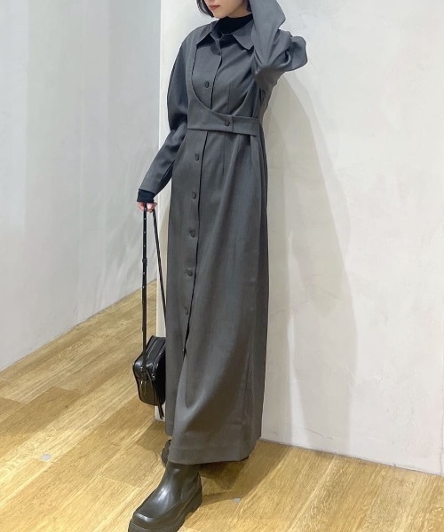 STYLEMIXER（スタイルミキサー） ワンピース アシンメトリーシャツ