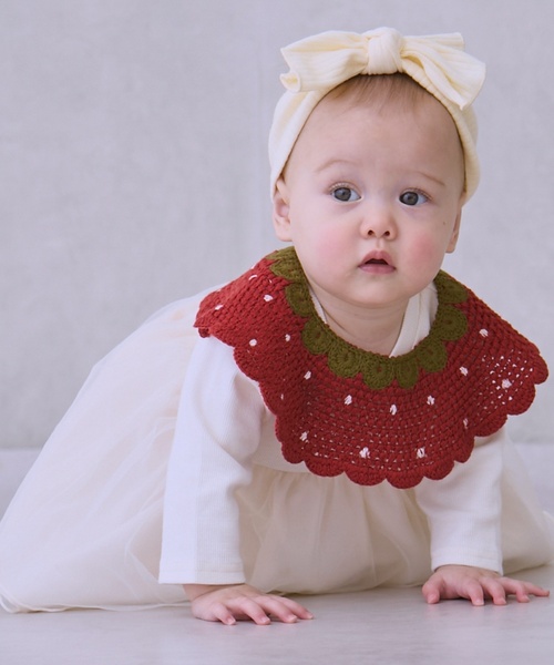 petit main ベビー服 ロンパース いちご衿つきロンパース : ZOZOTOWN