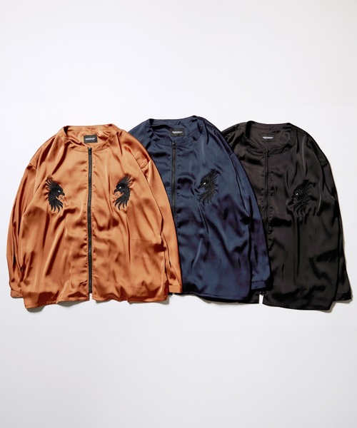 ジャケット ノーカラージャケット PHOENIX SHADOW SHIRTS JKT メンズ レディースの画像