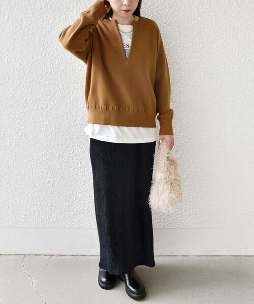 フロントジップニット SHIPS Colors（シップスカラーズ） ニット セーター SHIPS Colors