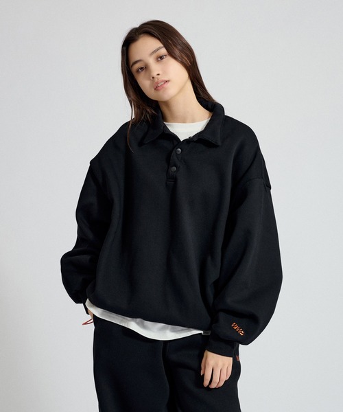 「WETTEMPT」 スウェットカットソー SMALL ネイビー メンズ_画像6