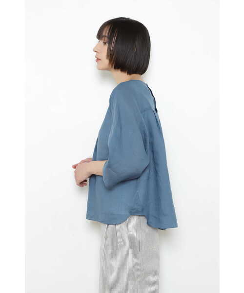「human woman」 7分袖ブラウス MEDIUM ベージュ系その他2 レディース_画像9