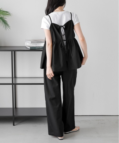 「La-gemme」 セットアップ M ベージュ レディース_画像4