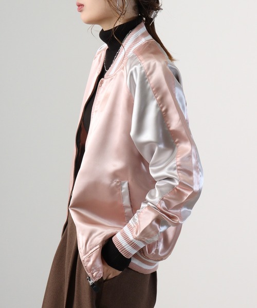 「ACE」 「kongow」スカジャン M サックスブルー メンズ_画像9