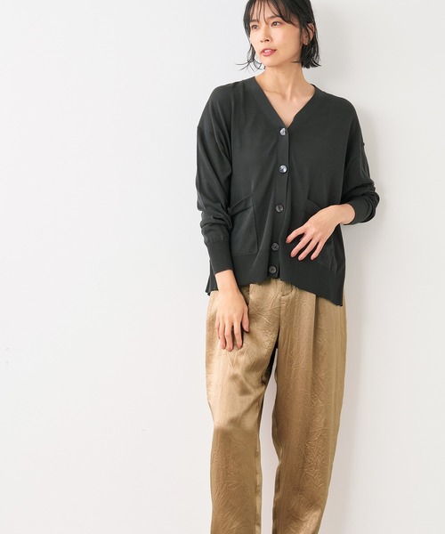 「MICA&DEAL」 ニットカーディガン FREE ベージュ レディース_画像2