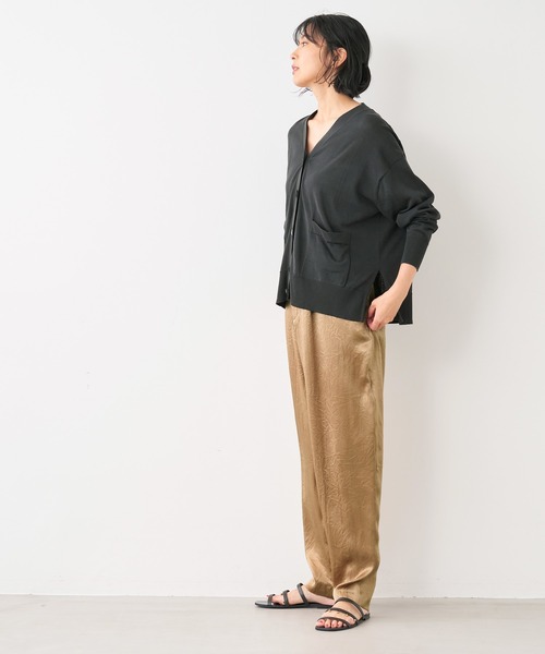 「MICA&DEAL」 ニットカーディガン FREE ベージュ レディース_画像3